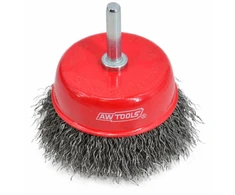 AW-Tools AWTOOLS DISKINIS ŠEPETYS SU KOTU 65mm, GOFRUOTA VIELA