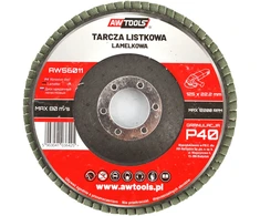 AW-Tools AWTOOLS LAMELLINIS ŠLIFAVIMO DISKAS 125×22,22mm P150