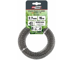 AW-Tools AWTOOLS PJOVIMO VALAS CLASSIC 2,4x15m / SUKTAS KVADRATINIS SU ŠERDIMI
