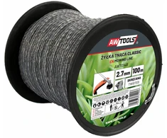 AW-Tools AWTOOLS PJOVIMO VALAS CLASSIC 3,0x100m / SUKTAS KVADRATAS SU ŠERDIMI / RITĖ