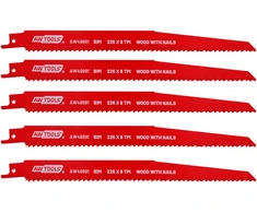 AW-Tools AWTOOLS PJŪKLELIS BiM SKIRTAS SLANKIOJANTIES PJŪKLAMS 225mm 6 TPI /5vnt. /MEDIENA+VINYS