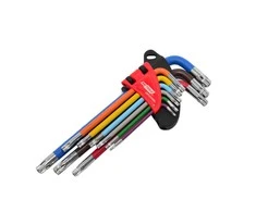 AW-Tools AWTOOLS RAKTAI IMBUSINIAI TORX / T10-T50 / 9 vnt. Juodas LINE