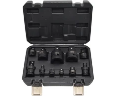 AW-Tools AWTOOLS SMŪGINIŲ ADAPTERIŲ IR ŠARNYRŲ RINKINYS CrMo 11 vnt. Juodas LINE