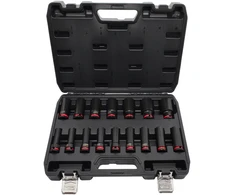 AW-Tools AWTOOLS SMŪGINIŲ GALVUČIŲ RINKINYS 1/2″ 35vnt./8-32mm/ TRUMPOS IR ILGOS Juodas LINE