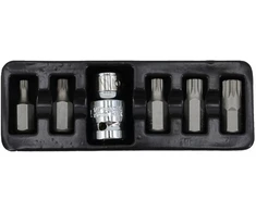 AW-Tools AWTOOLS SPLINE antgaliai 6 vnt. M5-M12 + ADAPTERIS Juodas LINE