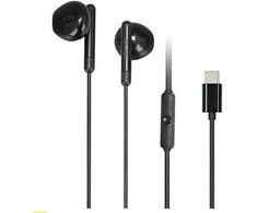 AWEI PC-6T USB stereo ausinės-C juodos spalvos