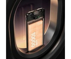 AWEI PowerBank P76K 10000mAh 22.5W juodos spalvos Digital Ekranas