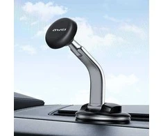 AWEI magnetinis automobilio laikiklis X45 priekiniam stiklui / kabinai, juodas