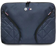 Bag BMW Nylon Pockets & Metal Logo Sleeve 16″ navy