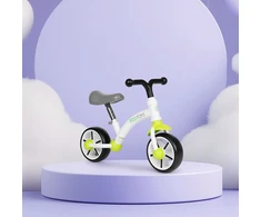 Vaikiškas balansinis dviratis EVA ratais ir reguliuojama sėdyne, žalias ECOTOYS