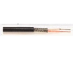 Balansinis mikrofoninis laidas 2×0.35mm² OFC, Ø6.3mm, juodas, Tasker