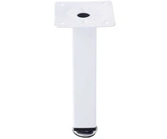 Baldų kojelė HAUSHALT FT-517, balta, 25×25×150 mm
