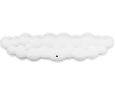 Klaviatūra White Shark Baltas Shark balta klaviatūros riešo atrama, 43 × 11 cm, balta (KP-012)