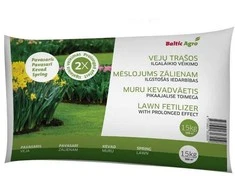 Baltic Agro BALTICAGRO Pavasarinės vejų trąšos, ilgalaikio veikimo, 15 kg