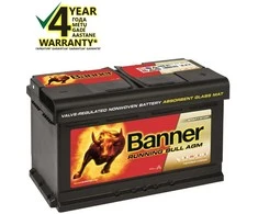 Banner AGM 80Ah 800A RUNNING BULL akumuliatorius 12V 315x175x190mm