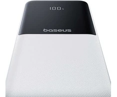 Baseus „A6ac4 Lipow“ 10000mAh 22,5 W išorinė baterija su dviem integruotais laidais (su „A6ac4 Simple USB-A - USB-C 3A 20 cm“ laidu) – balta
