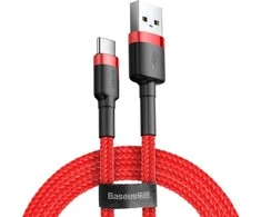 Kabelis Baseus Cafule USB į USB-C 3A 0,5 m