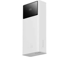 Baseus EnerFill FP41 30000mAh 22.5W Powerbank su Baseus Simple USB-A – USB-C 3A 30cm Kabelis – baltos spalvos