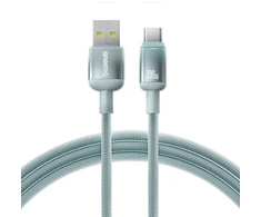 Baseus laidas Discolor USB – USB-C 100W 1m mėlynas-žalias