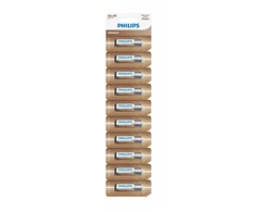 Baterija PHILIPS AA LR6 10 vnt. lizdinė pakuotė šarminė
