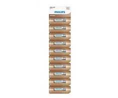 Baterija PHILIPS AAA LR03 10 vnt. lizdinė pakuotė Entry Alkaline