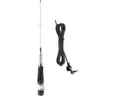 Bax 30 vienetų CB antenos PNI LED 1000 sulankstomos, 80 cm ilgio, su kabeliu ir drugelio tipo tvirtinimu, 26-30 MHz, 300 W, šviečia siuntimo metu