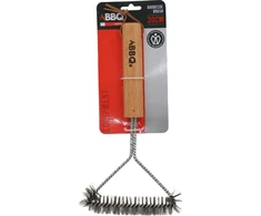 Bbq Line šepečių šepečiai grotelių 30x14 cm su medine rankena