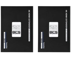 BCS BCS-UTP-KVM-4K(2) vaizdo ir garso signalų ilgintuvas AV siųstuvas ir imtuvas Juoda