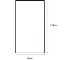BD ART Bd_Art VEIDROD PASTATOM SU RĖMU 156X36 CM JUODA