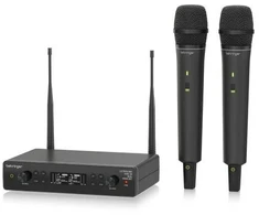 Behringer XTM1-35 DVIGUBAS VOKALINIS RINKINYS UHF belaidė sistema su 2 belaidžiais mikrofonais