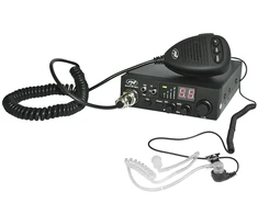 Belaidis CB PNI Escort HP 8024 ASQ maitinimo šaltinis 12V-24V + PNI HF11 ausinės su 1 kaiščiu