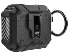 Dėklas Beline AirPods Click Cover Air Pods 4 dėkals ausinėms juodos spalvos