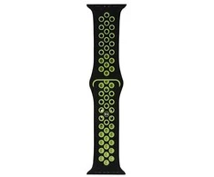 Beline apyrankė Apple Watch Sport Silicone 42/44/45/49mm juodas/lime