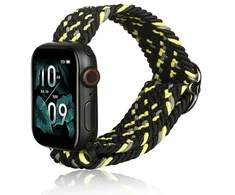 Beline Apple Watch Textile apyrankė 38/40/41mm juodos spalvos/Lime