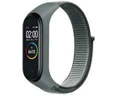 Beline Mi Band 7/6/5/4/3 NylonLoop apyrankė pilkos spalvos