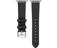 Beline apyrankė Watch 20mm Hermes Leather juodos spalvos box