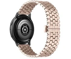 Beline apyrankė Watch 20mm Metal Honeycomb rožinio aukso spalvos box