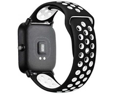 Beline apyrankė Watch 22mm Sport silikoninė juodos ir baltos spalvos box