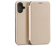 Beline Book Magnetic Apple iPhone 16 Plus 6.7" dėklas telefonui aukso spalvos