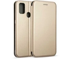 Beline Book Magnetic Samsung Galaxy M21 M215 dėklas telefonui aukso spalvos