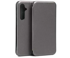 Beline Book Magnetic Samsung Galaxy S23 FE S711 dėklas telefonui plieno spalvos