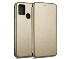 Beline Dėklas Book Magnetic Samsung A21sA217 auksinis
