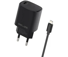 Beline Charger 1x USB-C 20W + lightning cable juodos spalvos /juodos spalvos PD 3.0 BLNCB20L