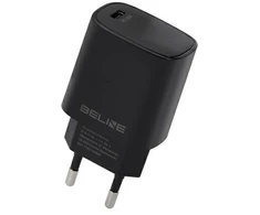 BELINE ORDER NETWORK. 1X USB-C 20W Juoda / Juodas (ONLY HEAD) PD 3.0 BLNCB20