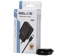 Beline Charger 1x USB-C 30W + cableUSB-C juodos spalvos /juodos spalvos PD 3.0 BLNCB30C GaN