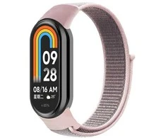 Beline Mi Band 9/8 NylonLoop apyrankė rožinės spalvos