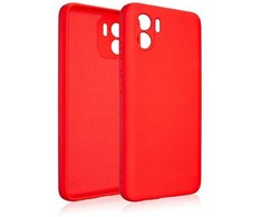 Beline silikoninis Redmi A5 dėklas, raudonas
