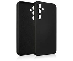 Beline Dėklas Silicone Samsung A55 A556 juodos spalvos