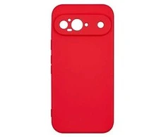 Beline silikoninis Google Pixel 9 dėklas telefonui raudonos spalvos