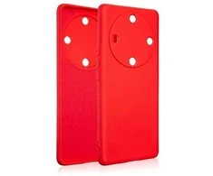 Beline Silikoninis Honor Magic5 Lite dėklas telefonui raudonos spalvos